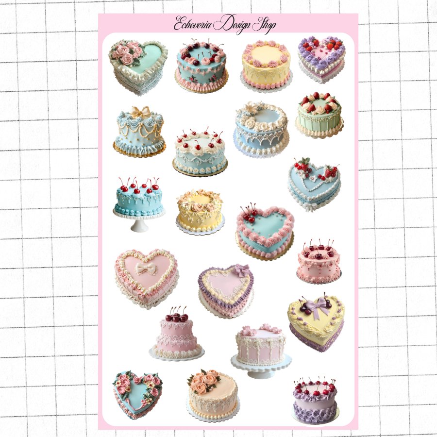 Cakes Sticker Sheet