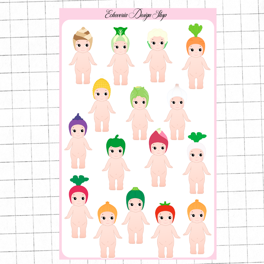 Veggie Sonny Sticker Sheet
