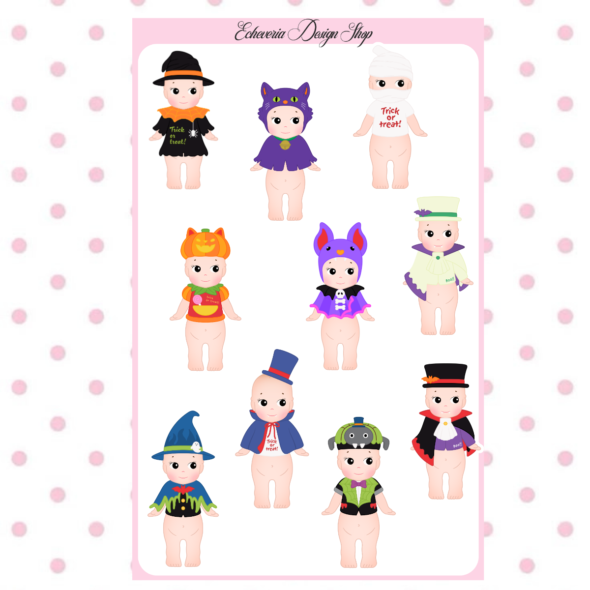 Halloween Angel Sticker Sheet