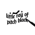 Little ray of pitch black sticker