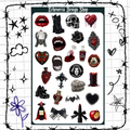 Goth Vampire Sticker Sheet