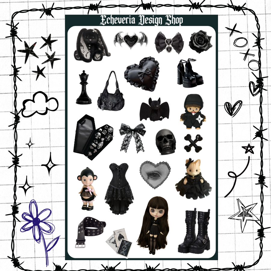 Goth Elements Sticker Sheet