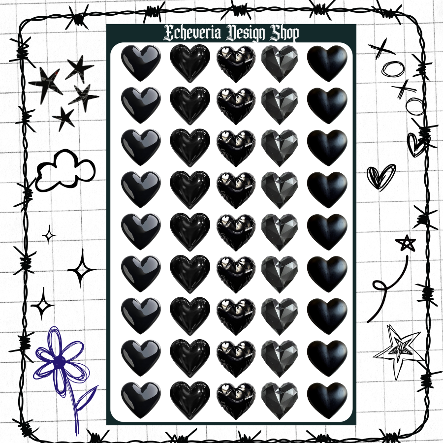 Dark Heart Sticker Sheet