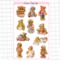 Coquette Teddies Sticker Sheet