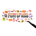 Spooky state of mind sticker