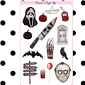 Scary Halloween Sticker Sheet