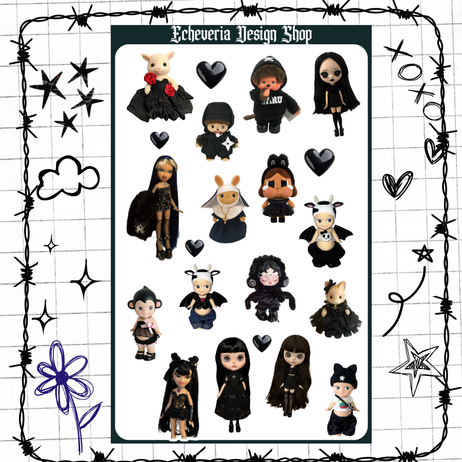 Goth Trinkets Sticker Sheet