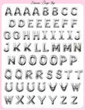 Silver Alphabet Sticker Sheet