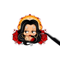 Chicana Betty sticker