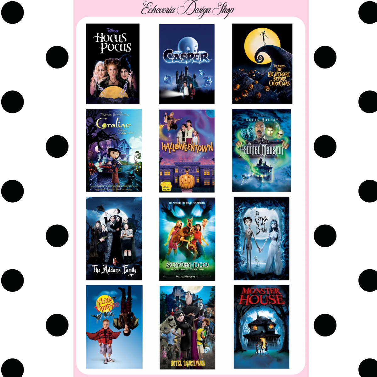 Halloween Movies Sticker Sheet