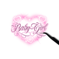 Baby girl sticker
