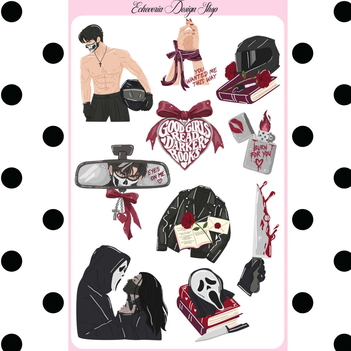 Dark Romance Sticker Sheet
