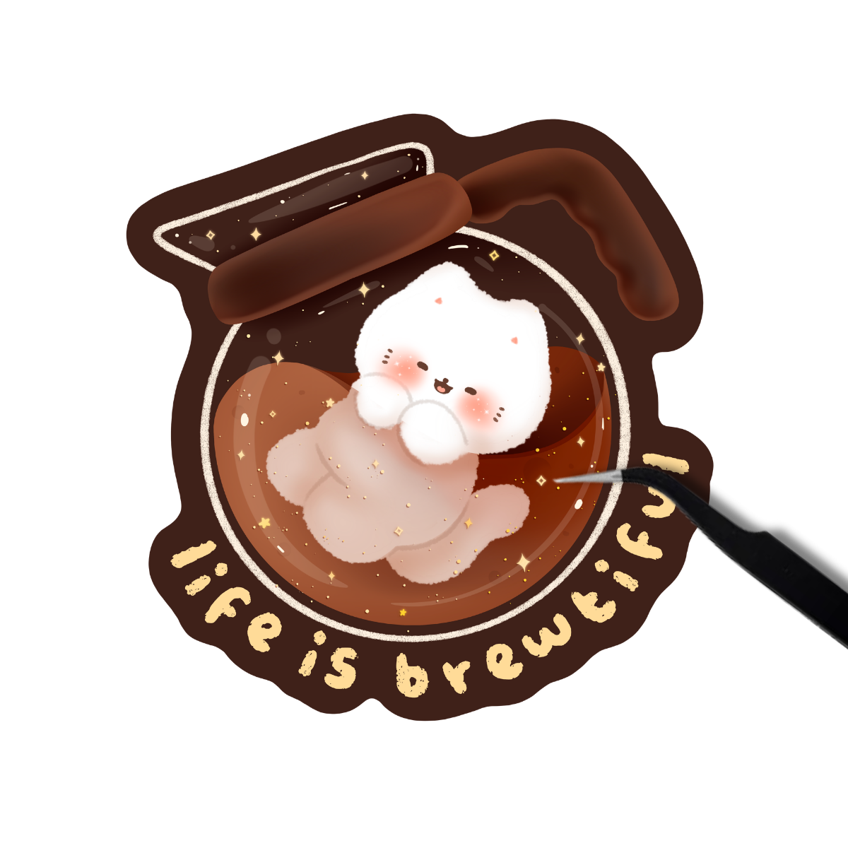 Life is brewtiful sticker
