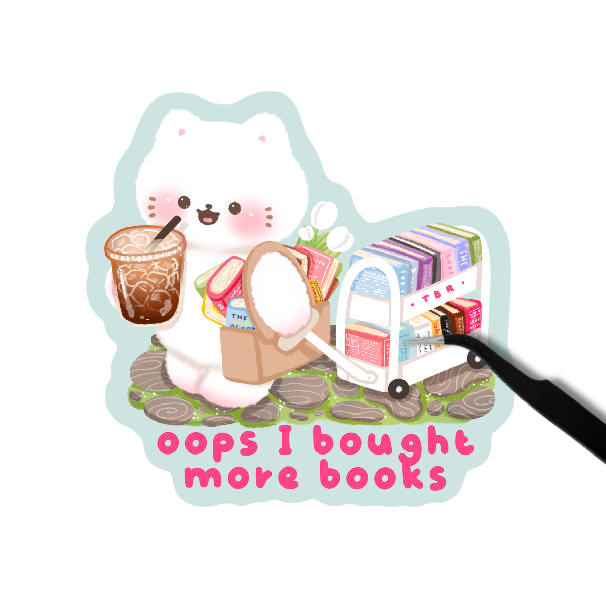 Oops I bought more books sticker
