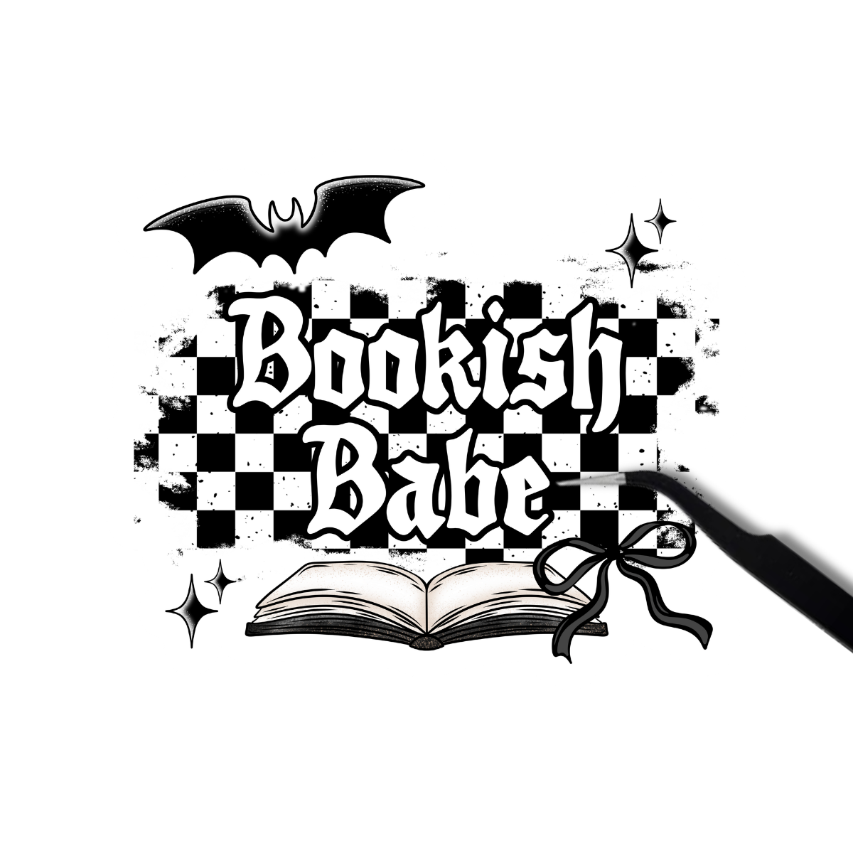 Bookish babe sticker