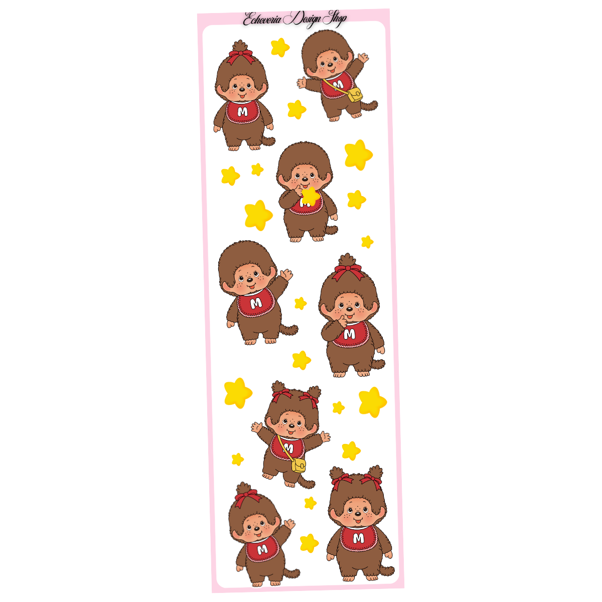 Monchichi Mini Sticker Sheet