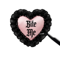 Bite me sticker