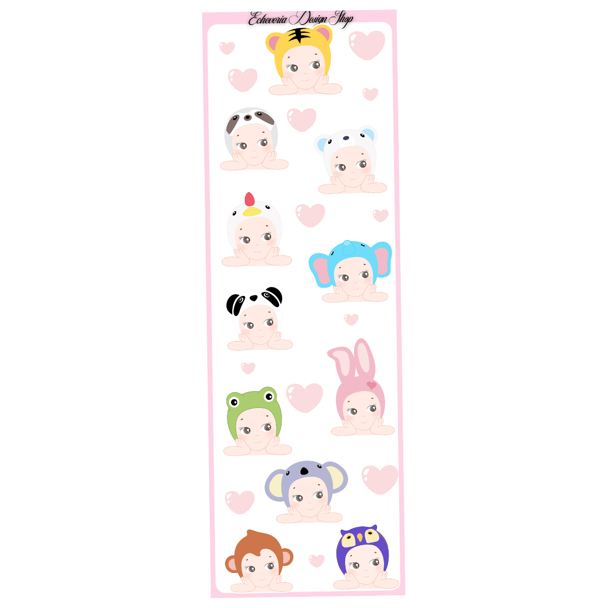 Animal Hipper Sonny Mini Sticker Sheet