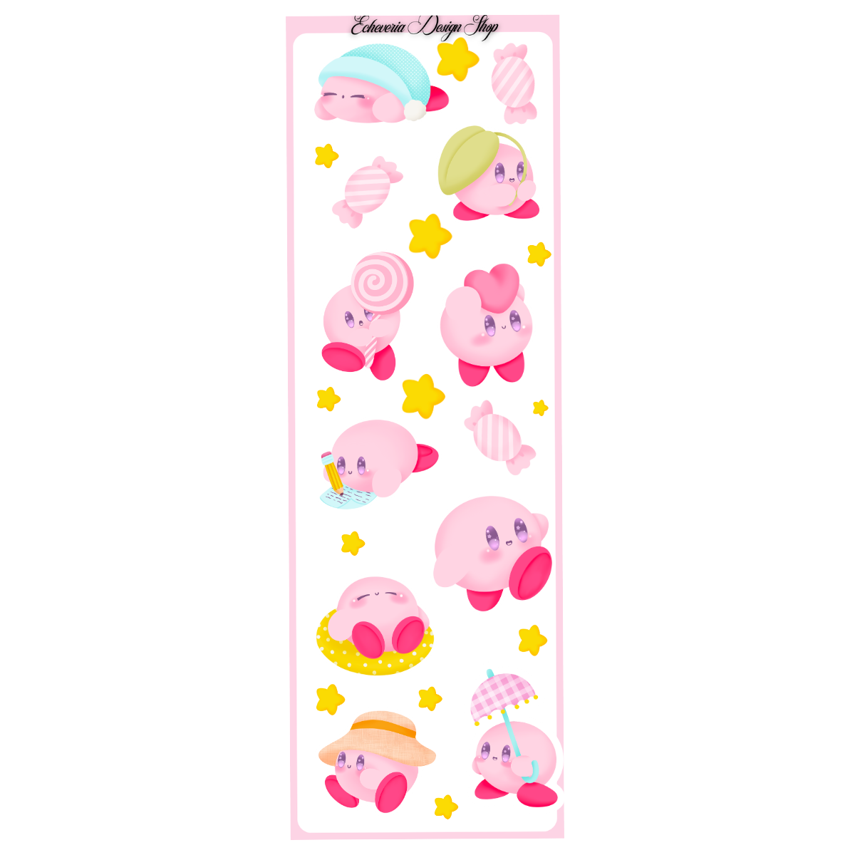 Kirby Mini Sticker Sheet