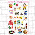 Mexico Clipart Sticker Sheet
