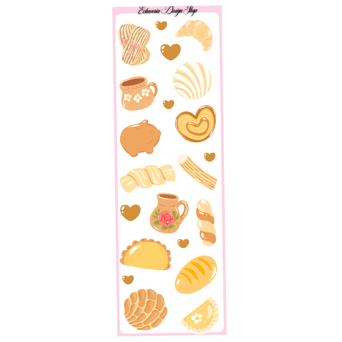 Pan Dulce Clipart Mini Sticker Sheet