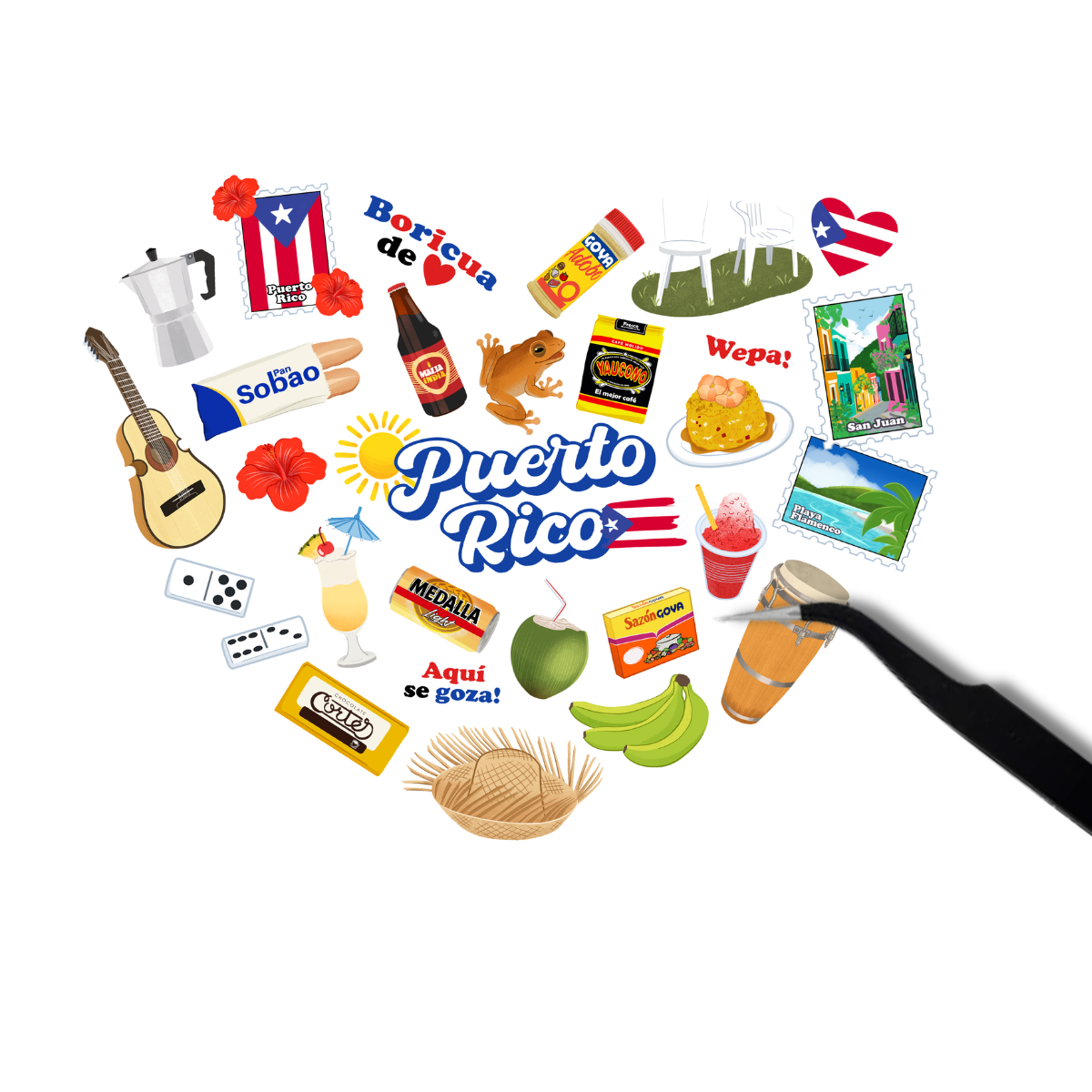 PR heart sticker