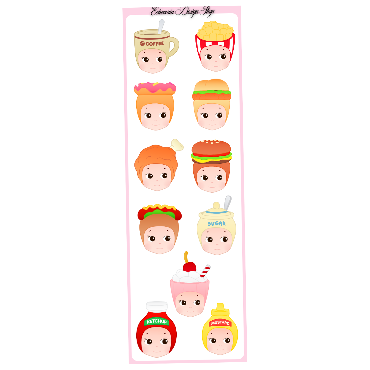 Sonny Snack Head Mini Sticker Sheet