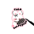 Cute but psycho sticker