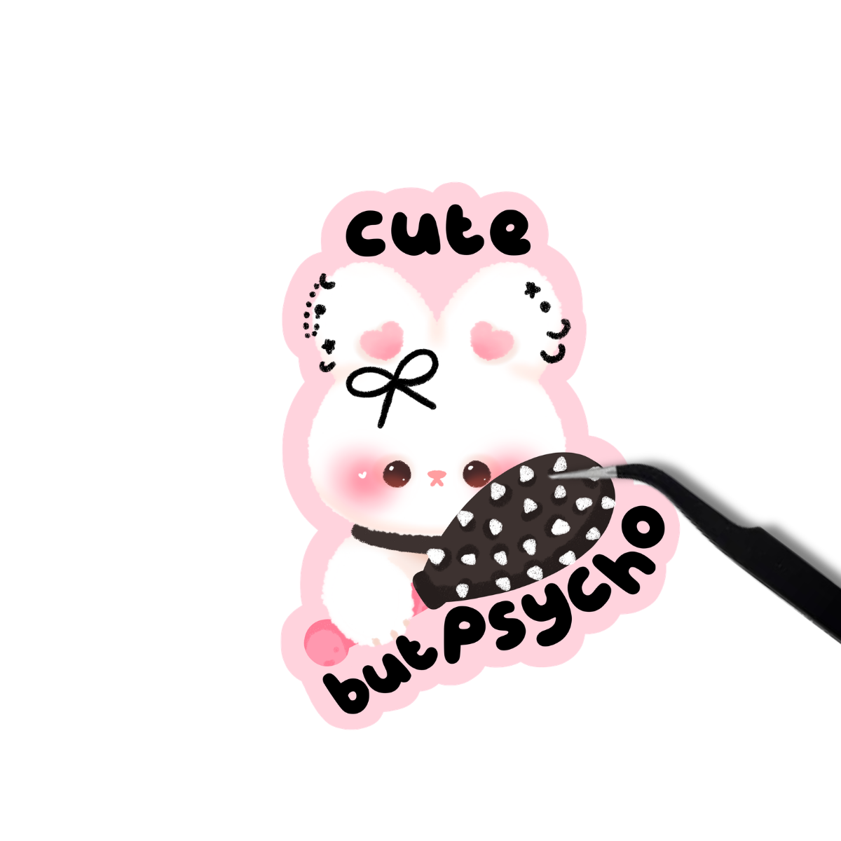 Cute but psycho sticker