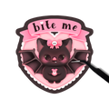 Bite me sticker