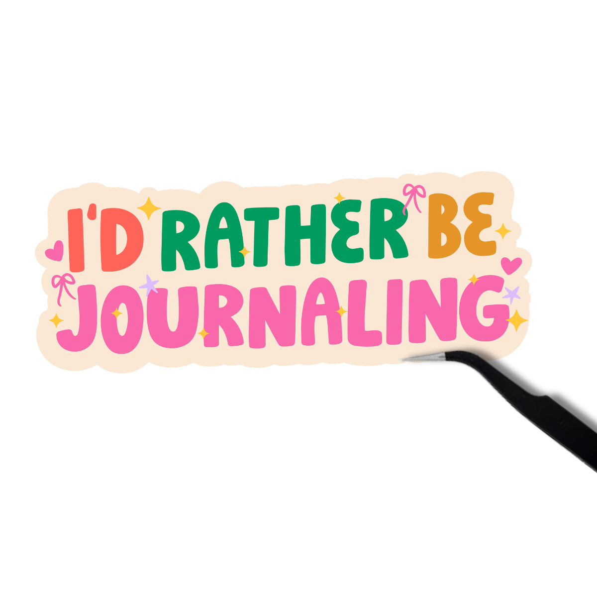I'd rather be journaling sticker