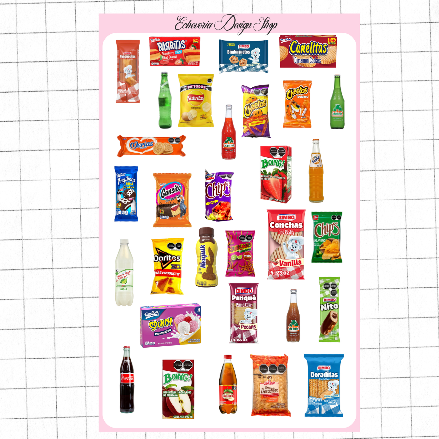 Tiendita Snacks Sticker Sheet