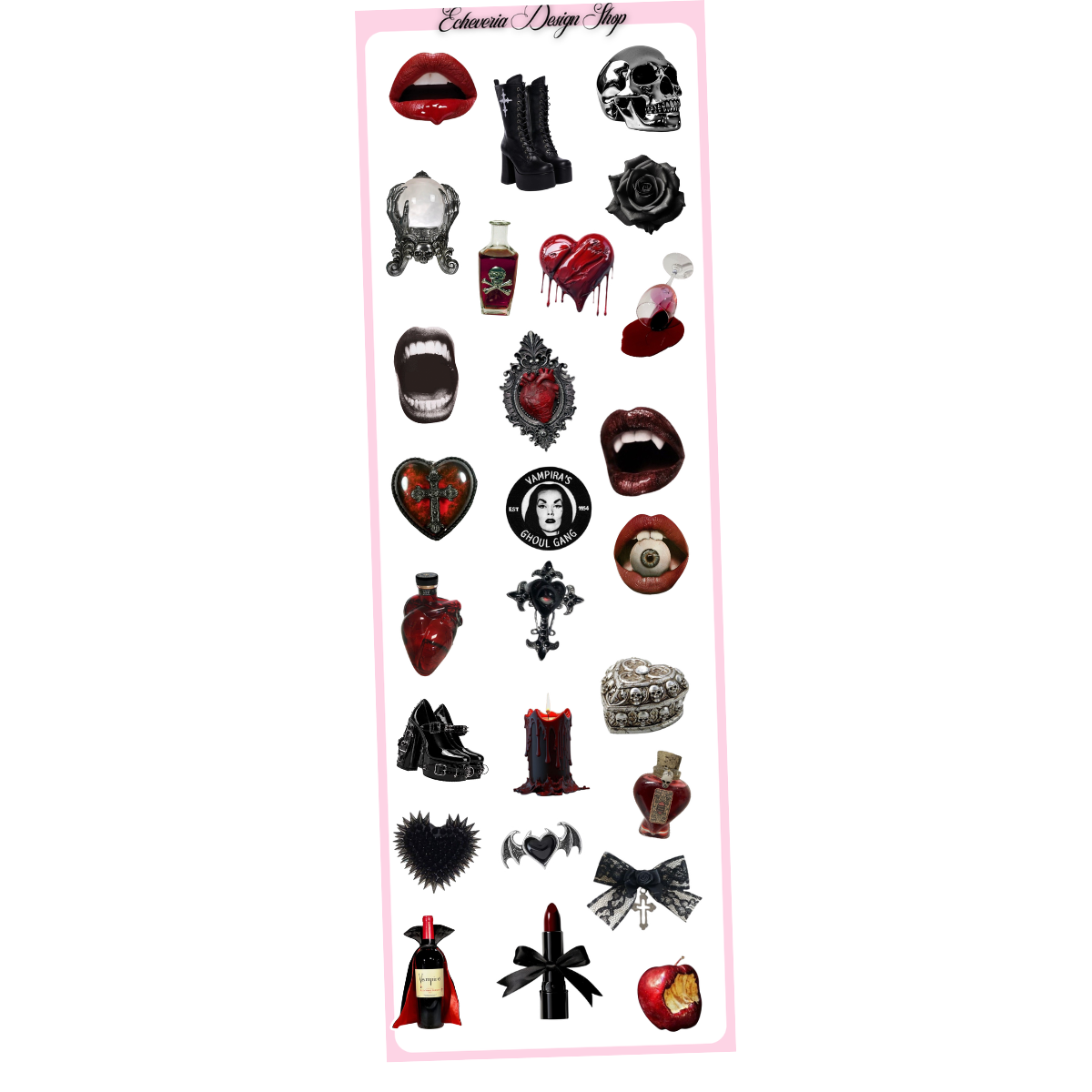Vampire Elements Mini Sticker Sheet