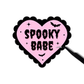 Spooky babe heart sticker