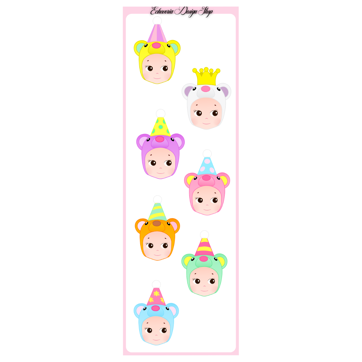 Sonny Birthday Head Mini Sticker Sheet
