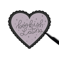 Bookish Latina black Sticker