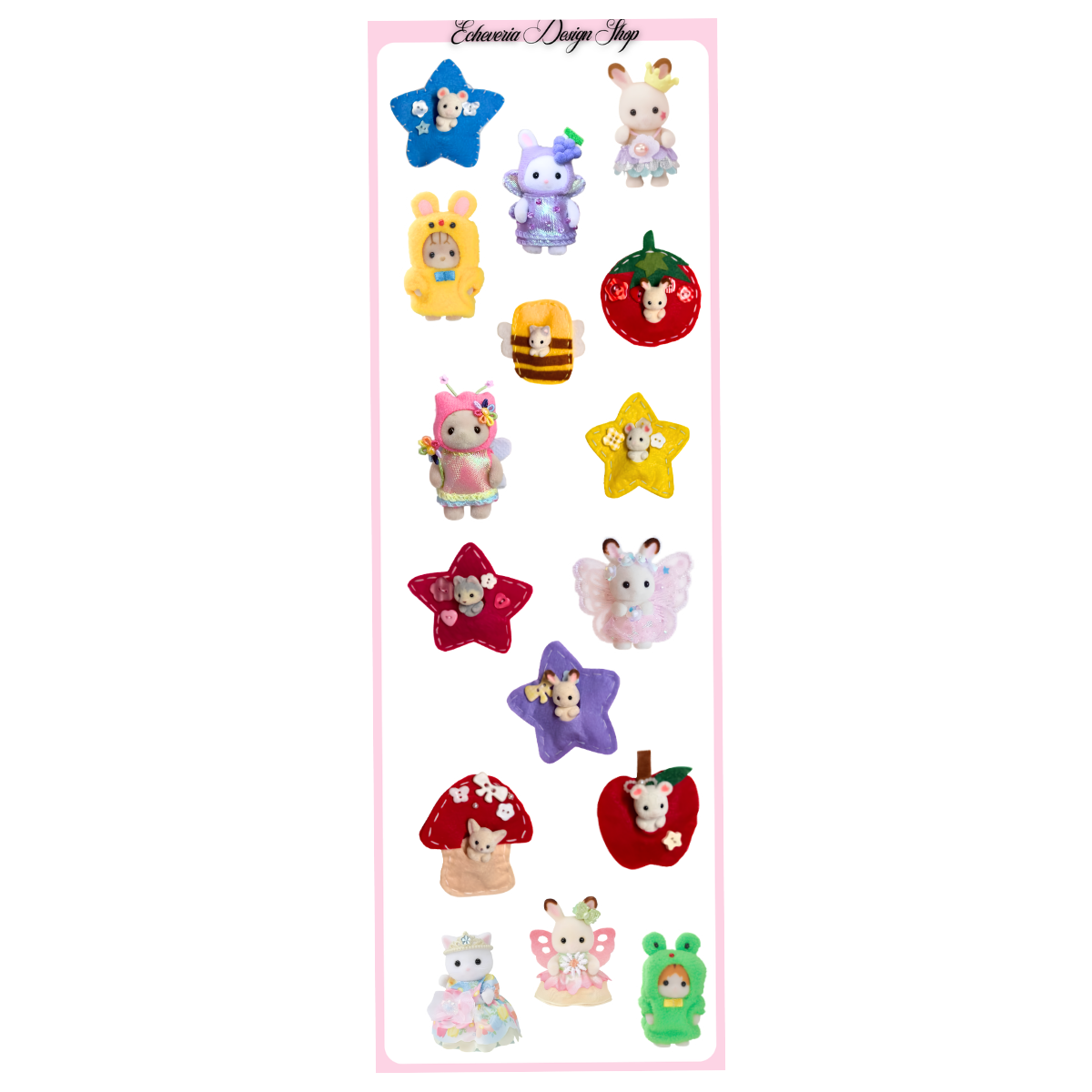 Whimsy Critter Mini Sticker Sheet