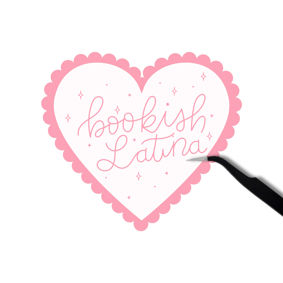 Bookish Latina Pink Sticker
