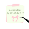 Reminder Pray about it Sticker