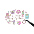 2000's girly club sticker