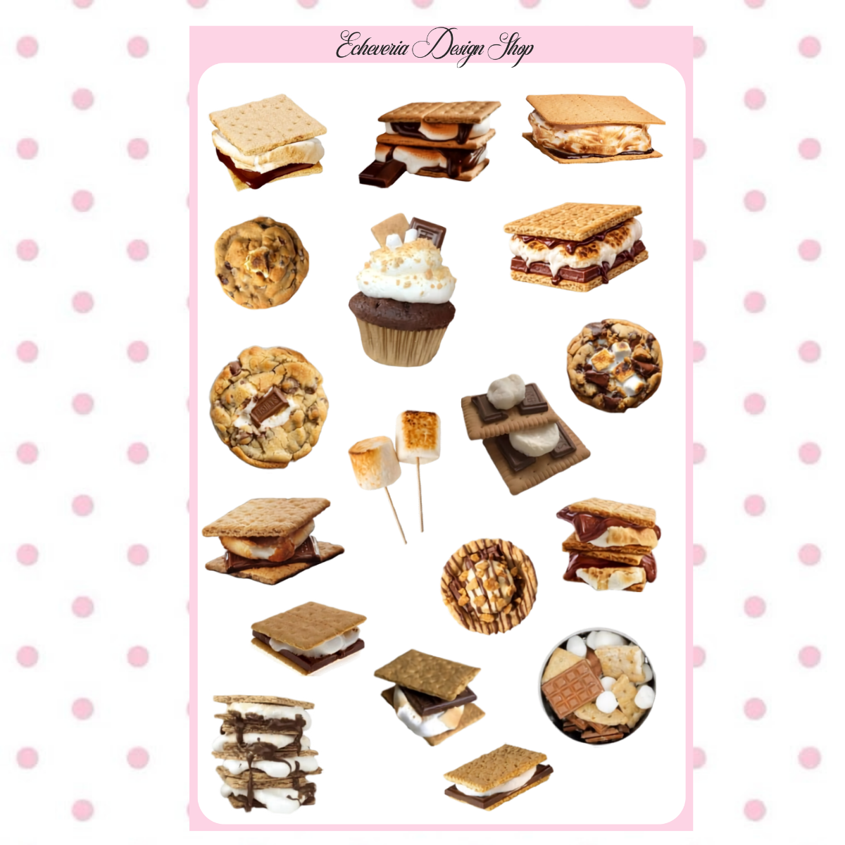 Fall Smores Sticker Sheet