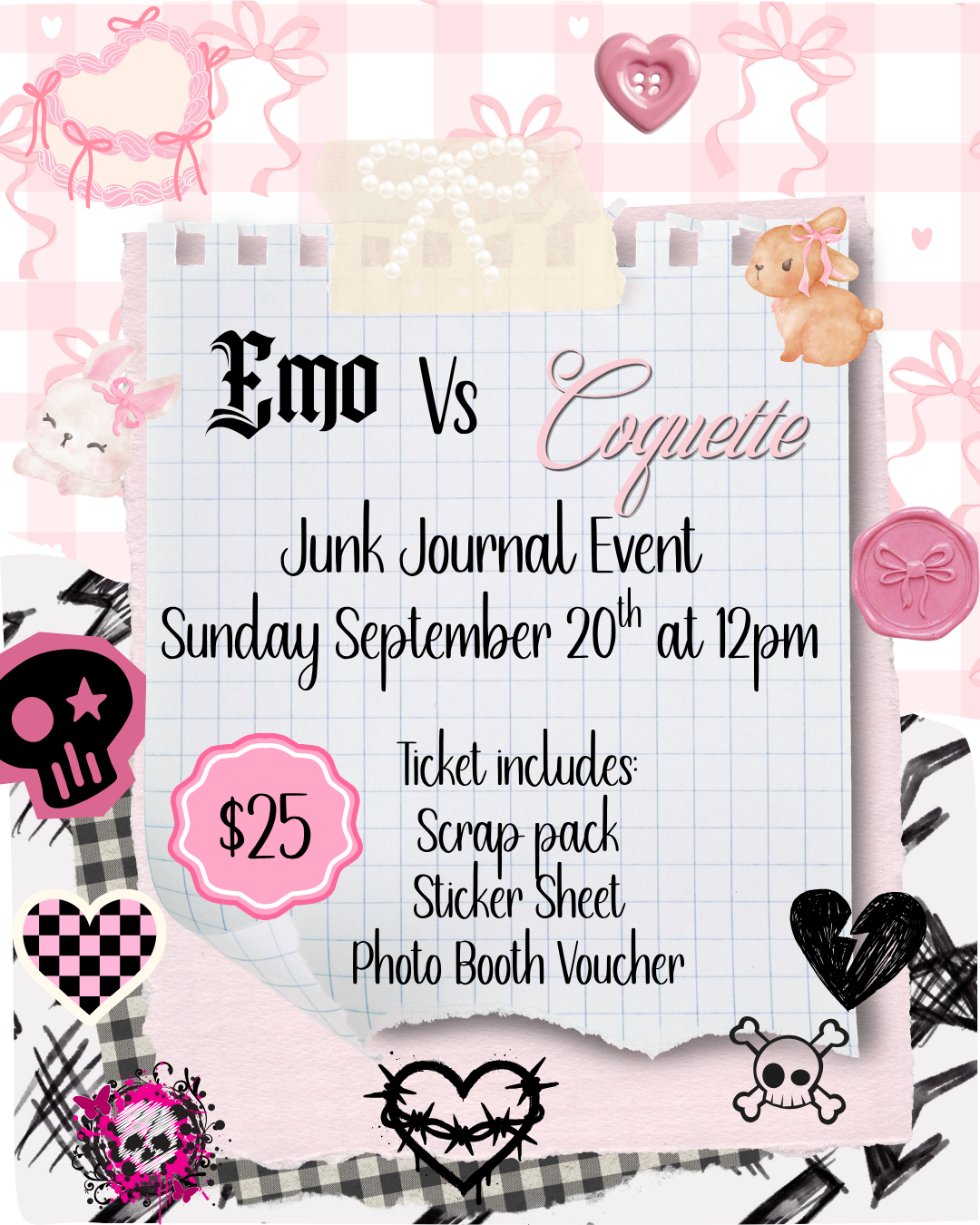 Emo Vs Coquette Junk Journal Event